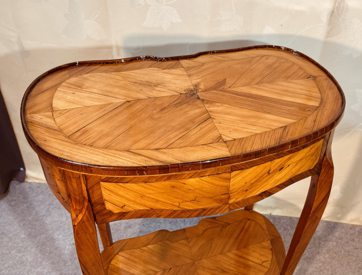 Table De Salon Galbée  Louis XV , époque XVIIIe -photo-4