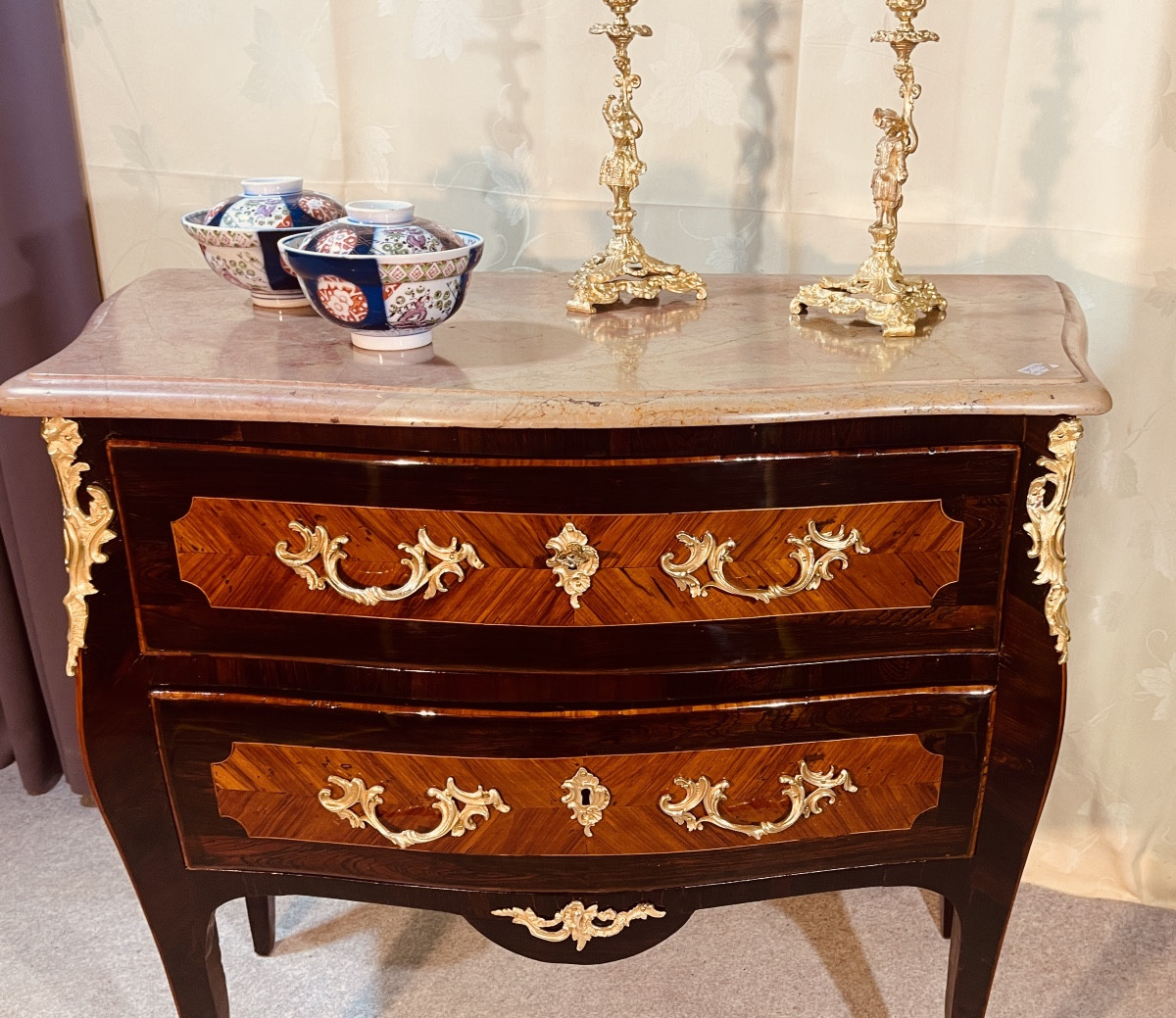 Louis XV Chest Of Drawers, Stamped Birclet (1735-1776)-photo-2