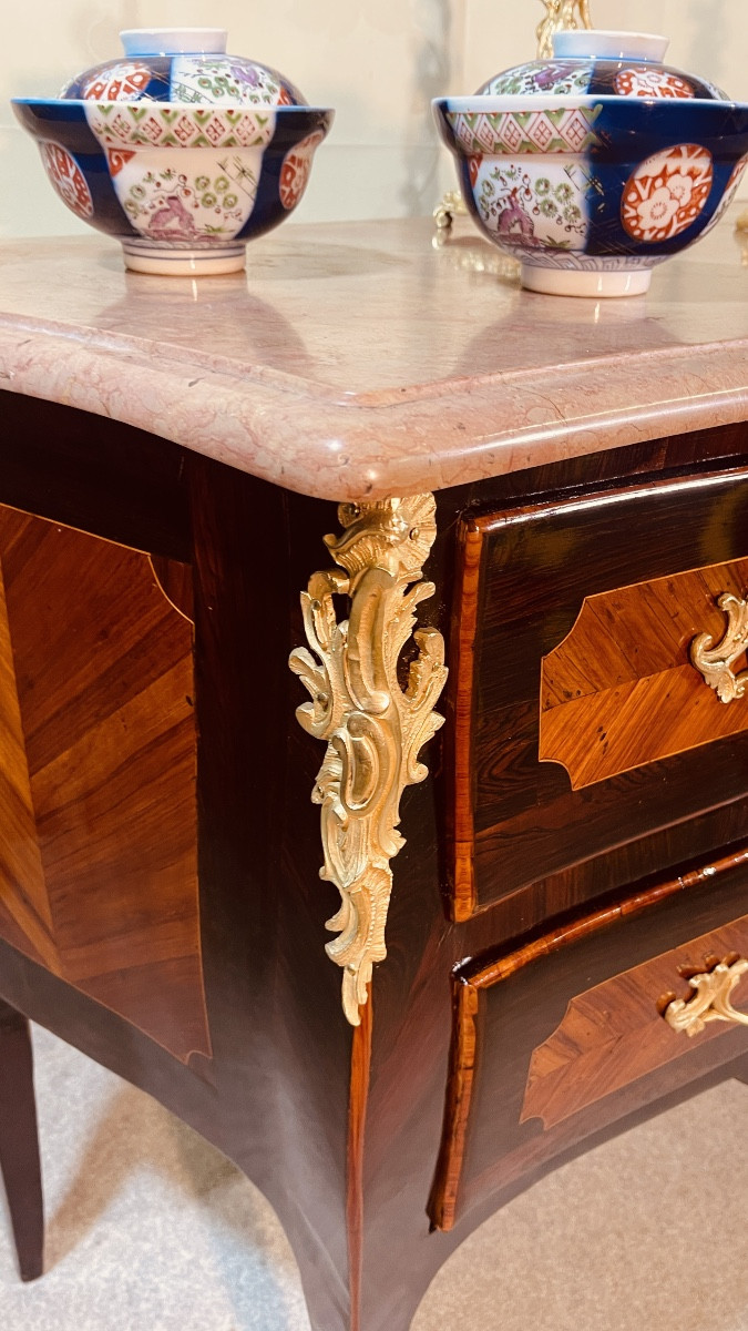 Louis XV Chest Of Drawers, Stamped Birclet (1735-1776)-photo-3
