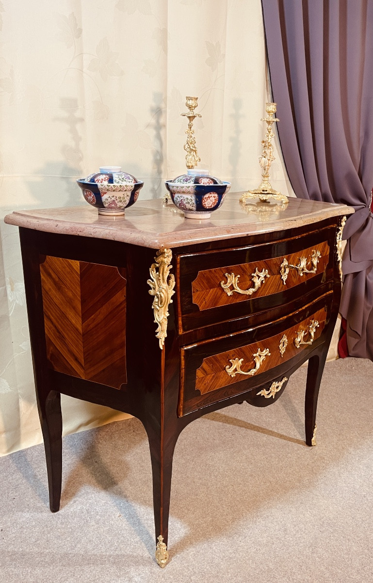 Louis XV Chest Of Drawers, Stamped Birclet (1735-1776)-photo-1