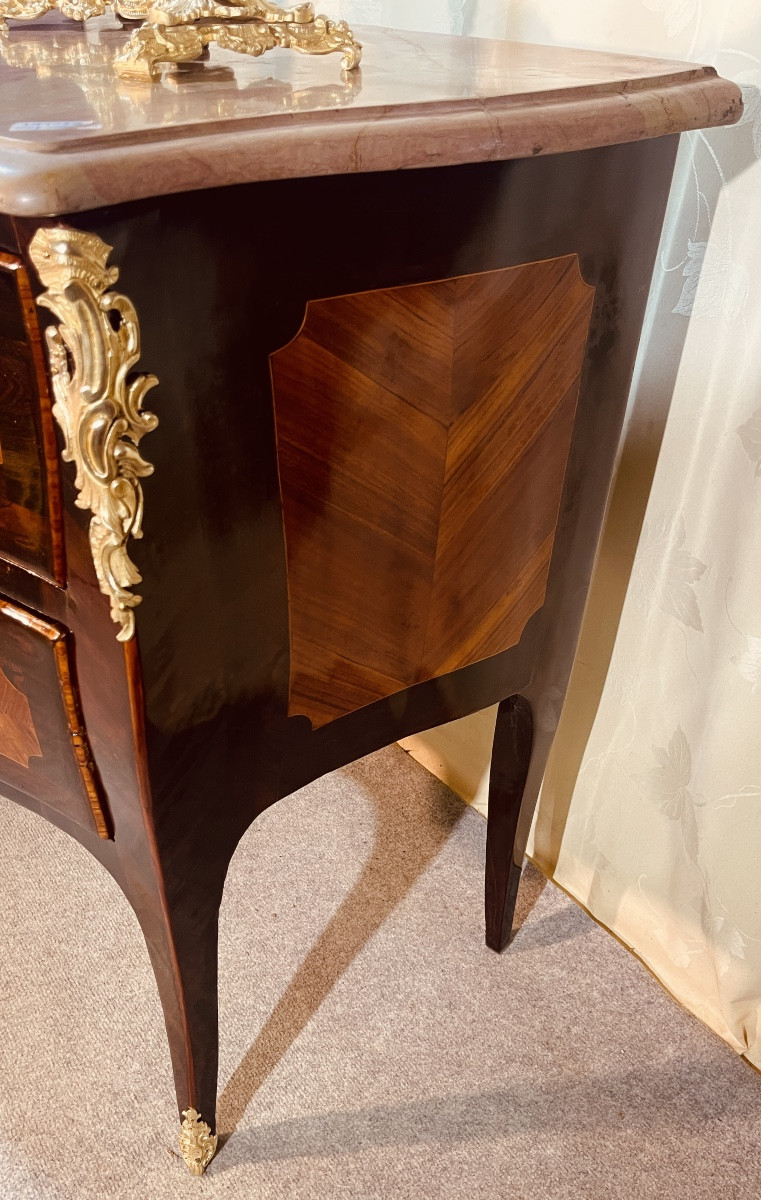Louis XV Chest Of Drawers, Stamped Birclet (1735-1776)-photo-3