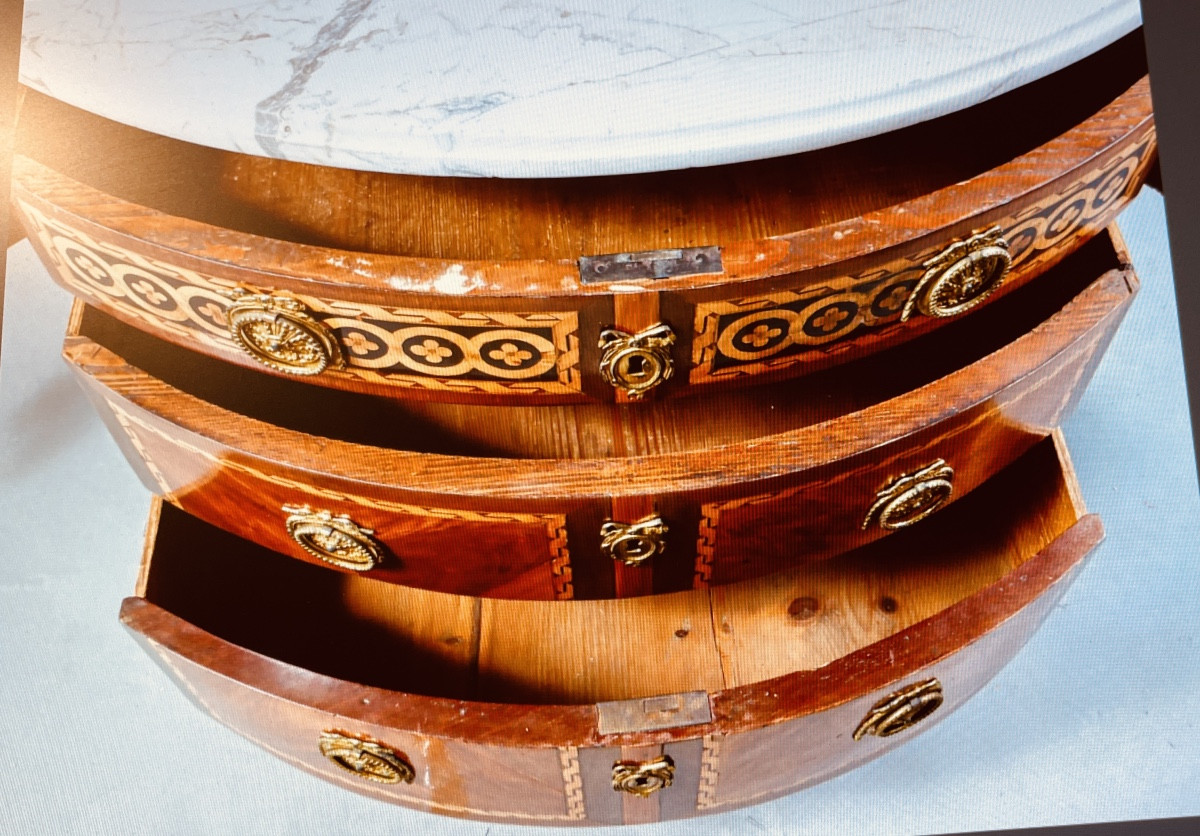 Commode Louis 16 , Estampillée J. BIRCKLE époque  XVIIIe Siècle -photo-3