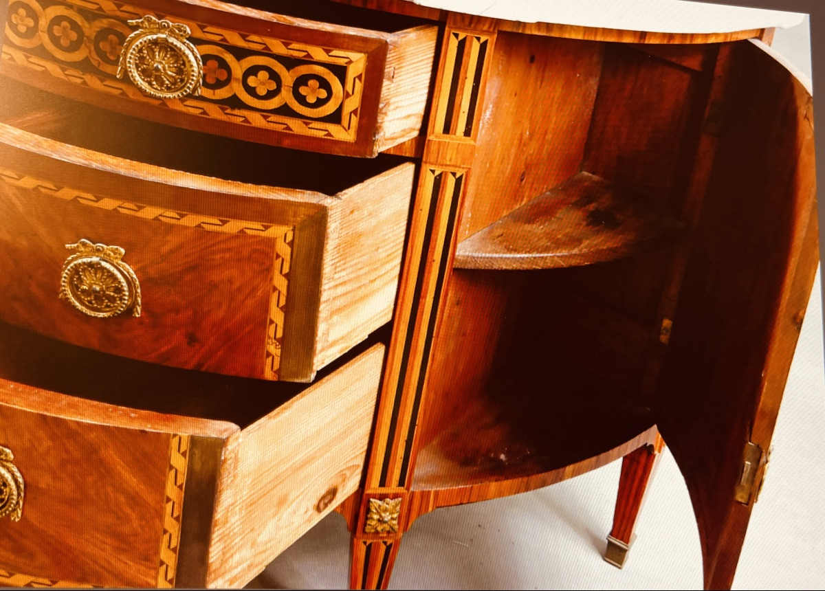 Commode Louis 16 , Estampillée J. BIRCKLE époque  XVIIIe Siècle -photo-5