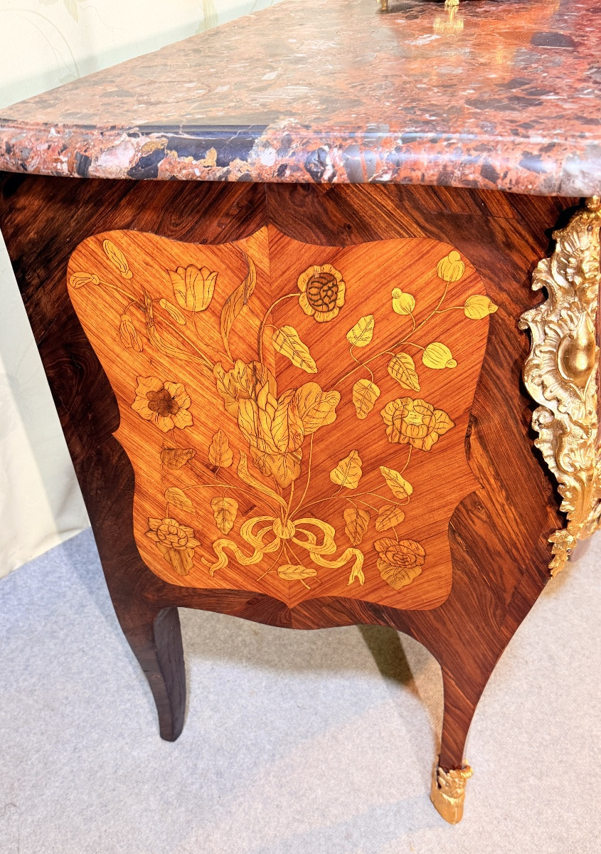 Commode Louis XV , Estampillée P. WATTELLIN , XVIIIe Siècle -photo-4
