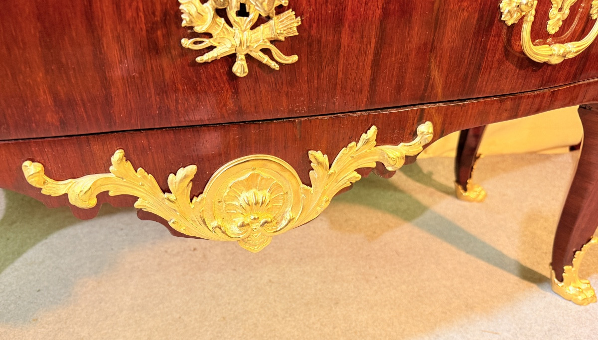 Regency Chest Of Drawers, Cressent Style, 18th Century -photo-3