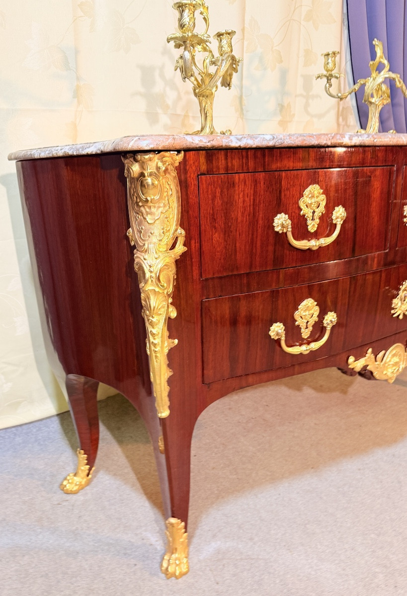 Regency Chest Of Drawers, Cressent Style, 18th Century -photo-1