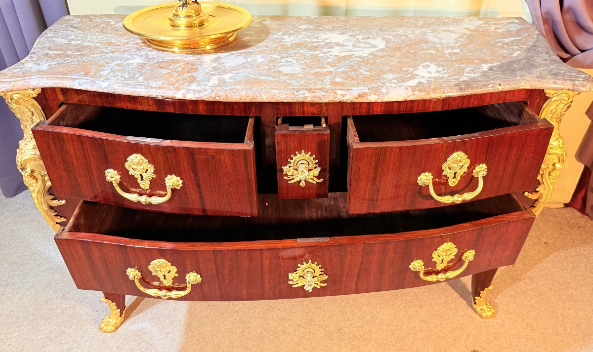 Regency Chest Of Drawers, Cressent Style, 18th Century -photo-2