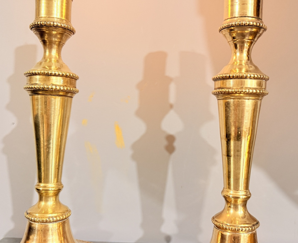 Pair Of Louis XVI Candlesticks, 18th Century -photo-4