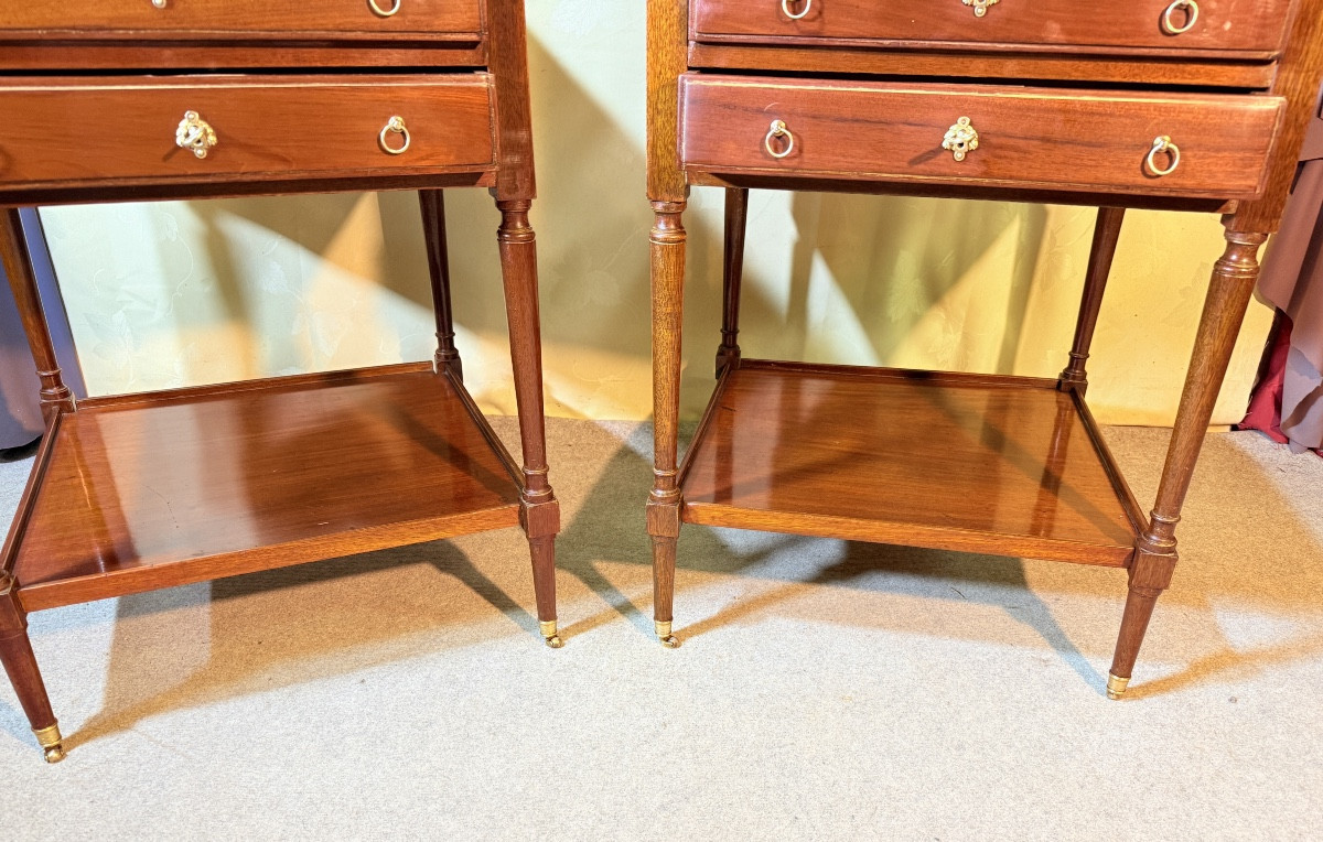 Paire de  Rafraîchissoirs Louis XVI en Acajou , époque Directoire  -photo-3