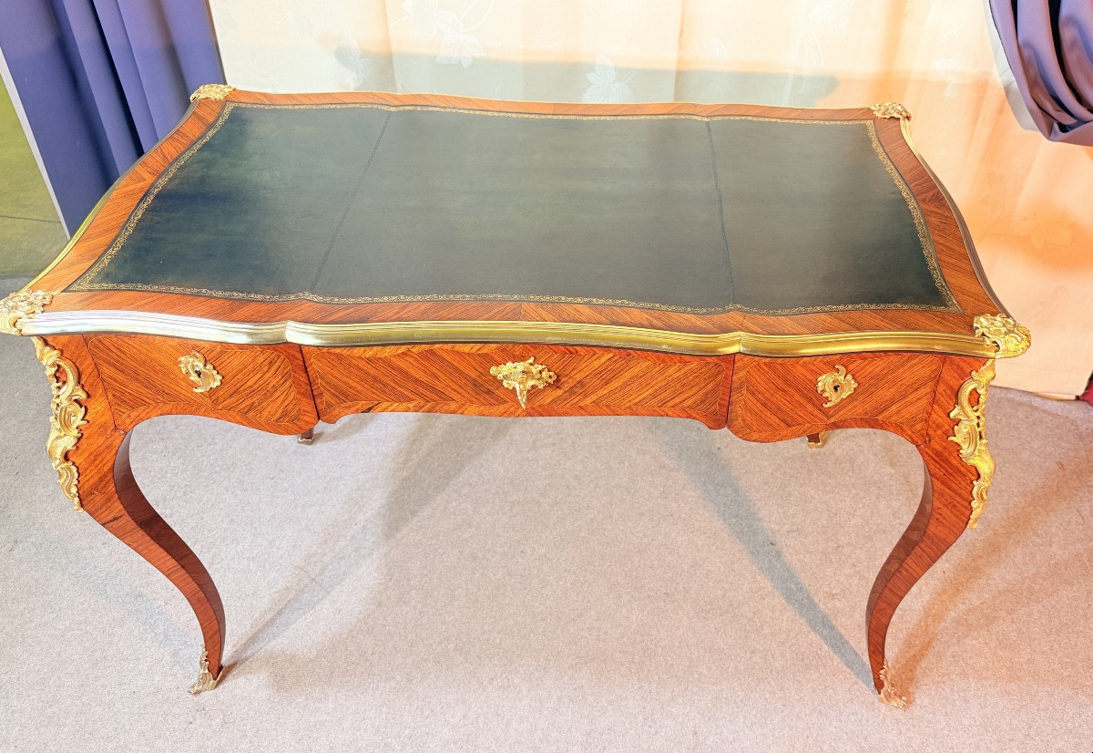 Bureau Louis XV , Époque XIXeme Siècle -photo-3