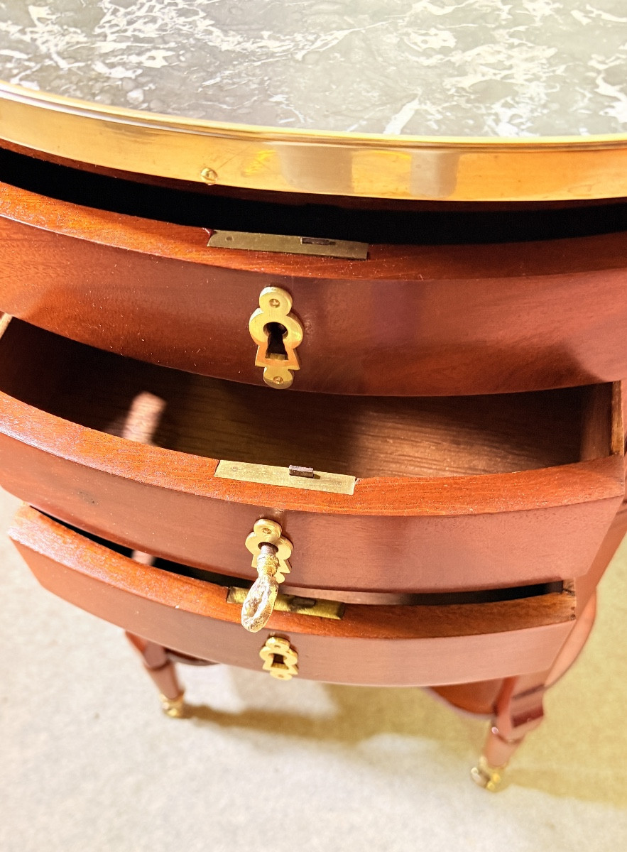 Table De Salon En Acajou , Époque XVIIIe Siècle -photo-4