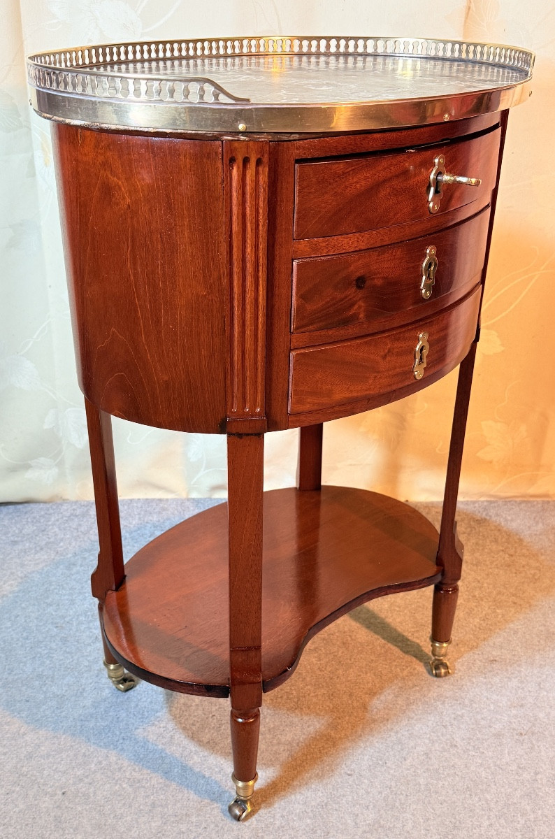 Table De Salon En Acajou , Époque XVIIIe Siècle -photo-1