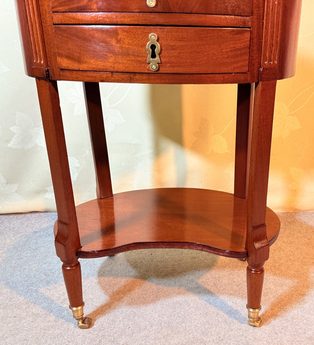 Table De Salon En Acajou , Époque XVIIIe Siècle -photo-6