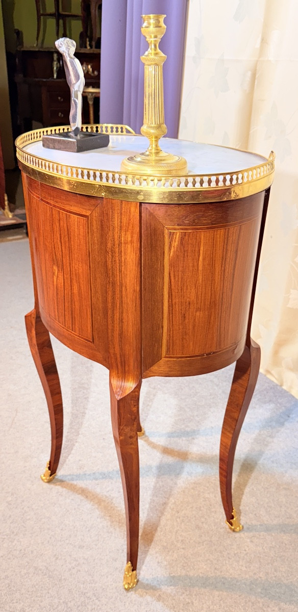 Table De Salon   , Estampillée L. AUBRY , XVIIIe Siècle -photo-3