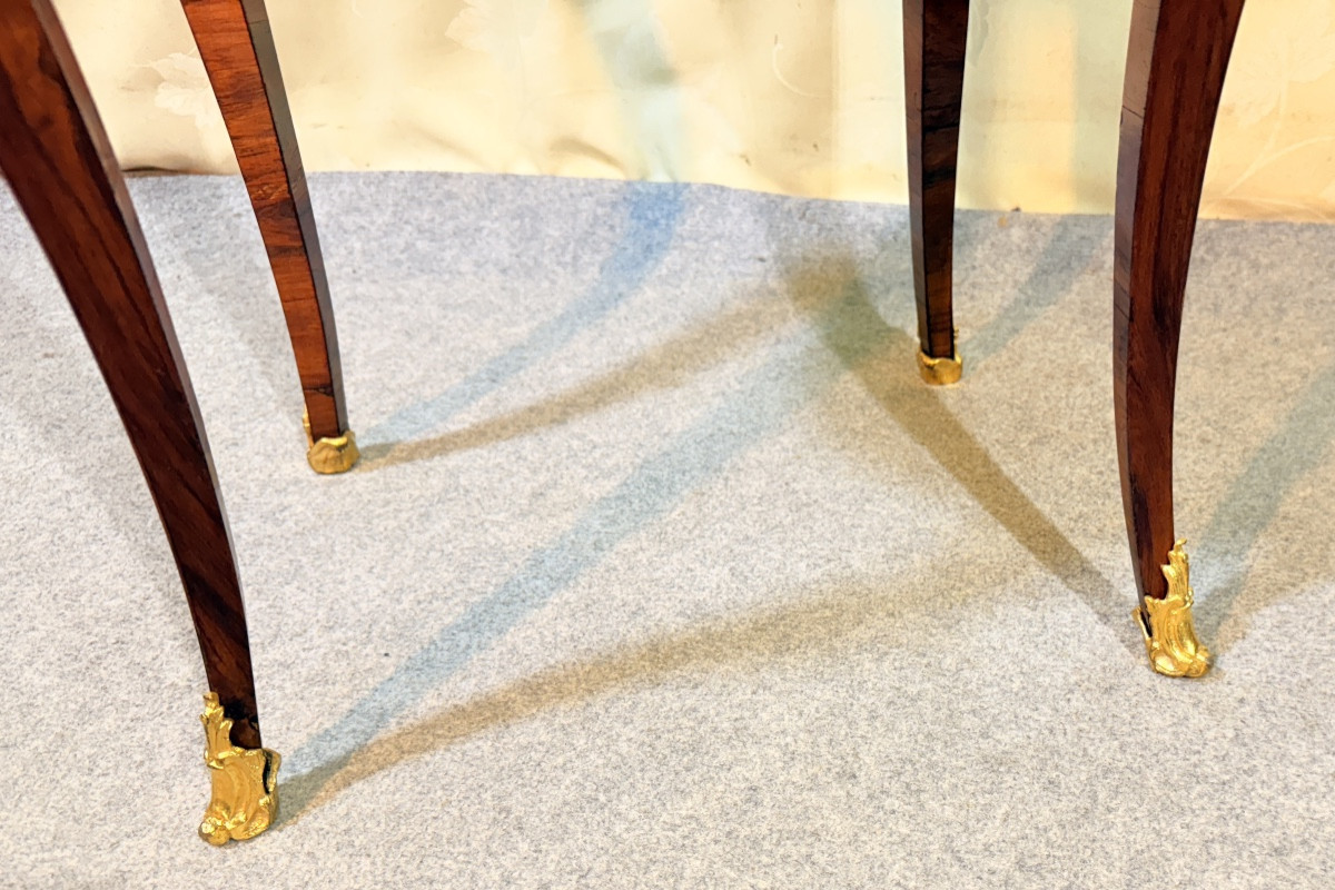 Table De Salon   , Estampillée L. AUBRY , XVIIIe Siècle -photo-4