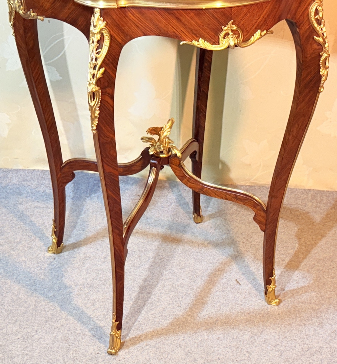 Guéridon Attr à François LINKE ( 1855-1946 ) -photo-3