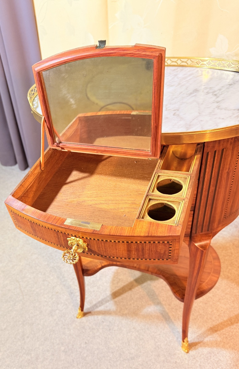 Chiffonnière Estampillée F. LESAGE , Fin du XVIIIe Siècle -photo-1