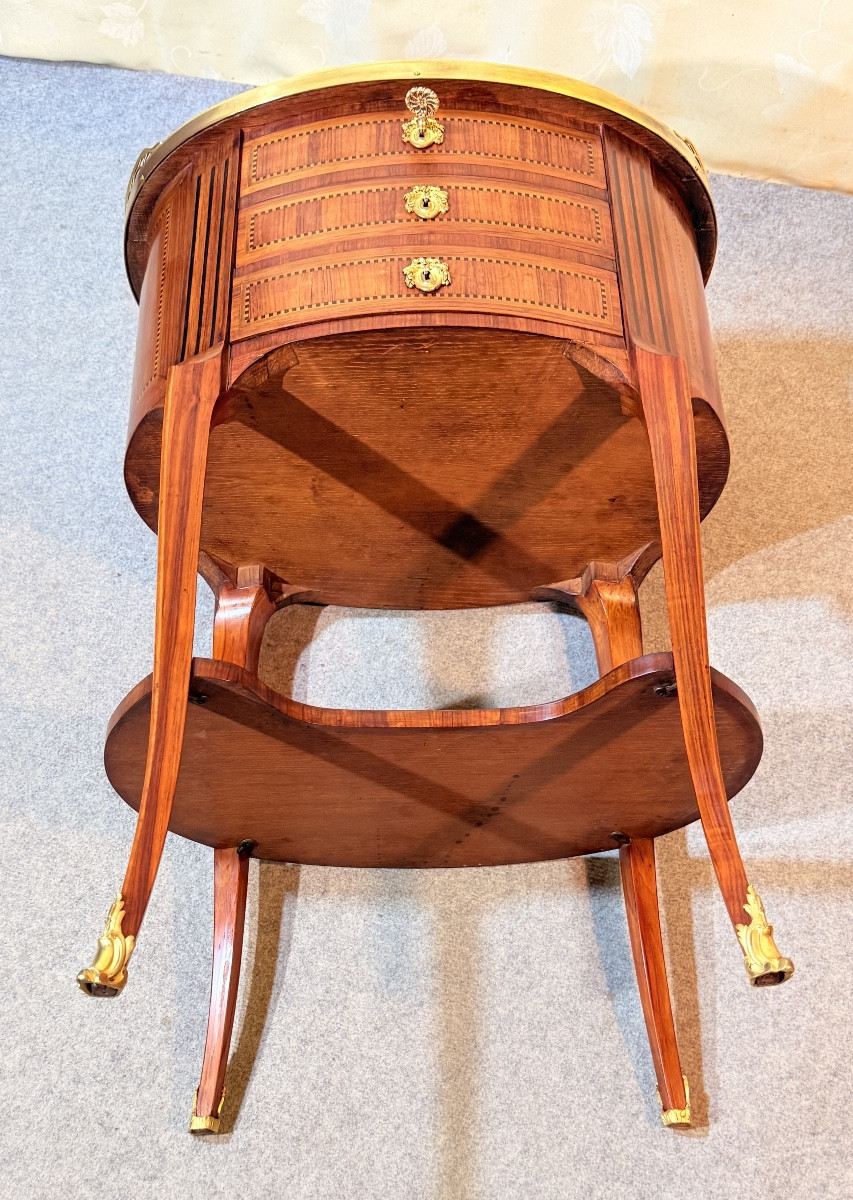 Chiffonnière Estampillée F. LESAGE , Fin du XVIIIe Siècle -photo-4