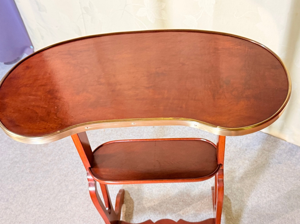 Kidney Table Signed Crystal Staircase (1804-1923) -photo-2