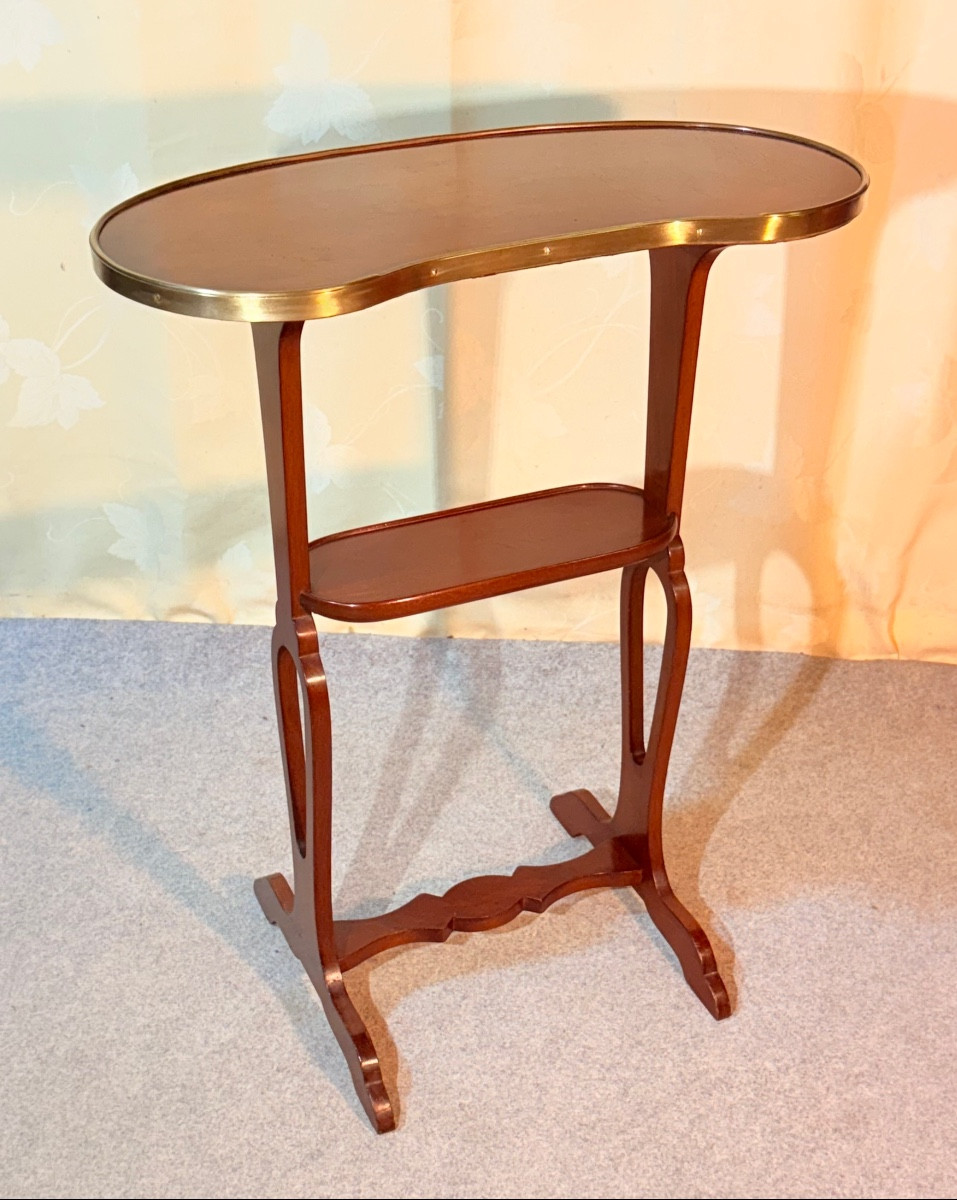 Kidney Table Signed Crystal Staircase (1804-1923) -photo-5