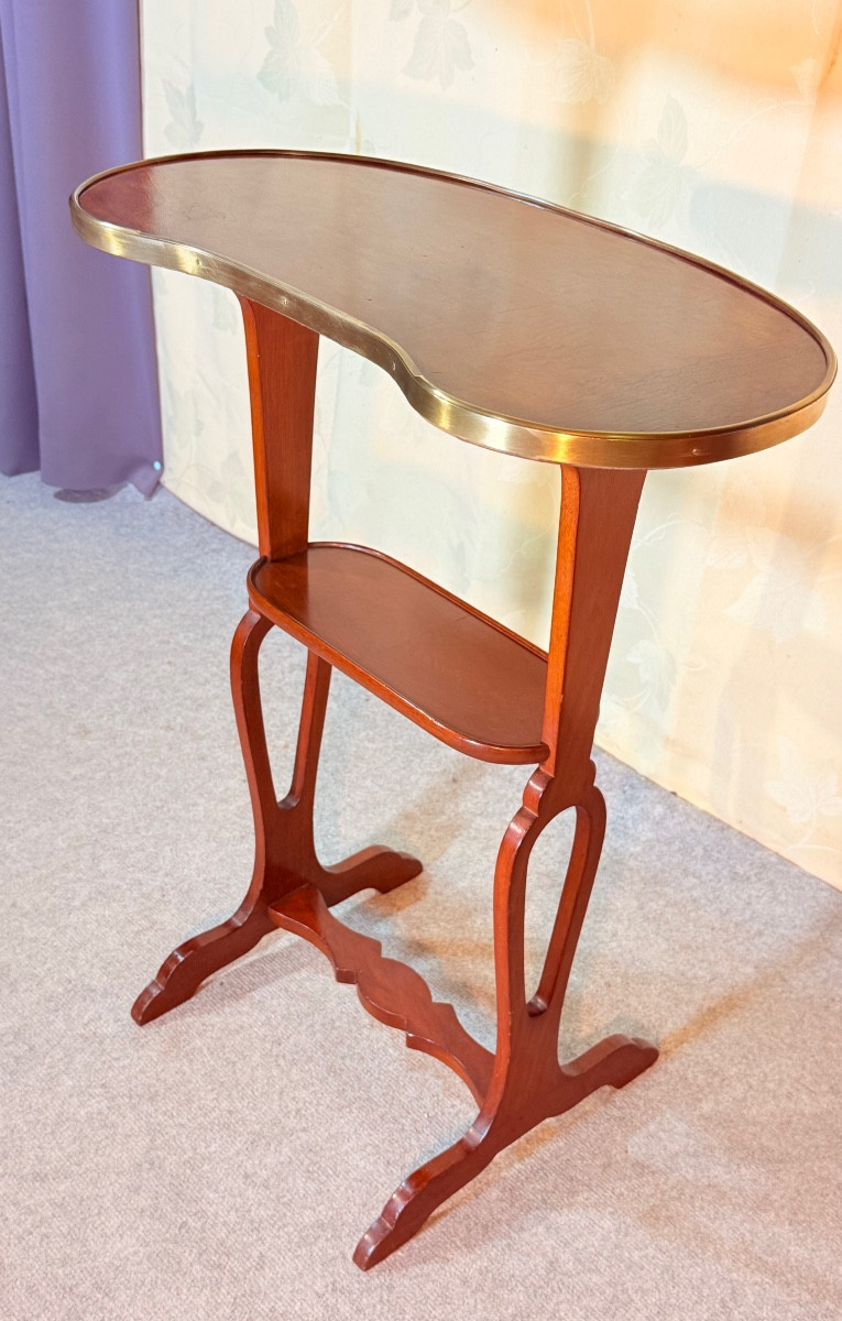 Kidney Table Signed Crystal Staircase (1804-1923) -photo-6