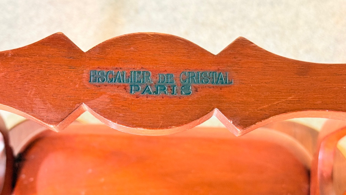 Kidney Table Signed Crystal Staircase (1804-1923) -photo-7