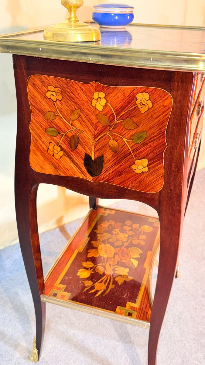 Chiffonnière Table Stamped C. Topino, From The 18th Century -photo-2