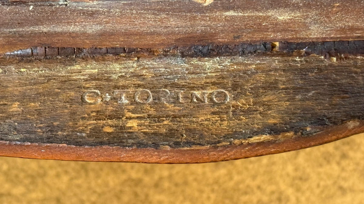 Chiffonnière Table Stamped C. Topino, From The 18th Century -photo-1