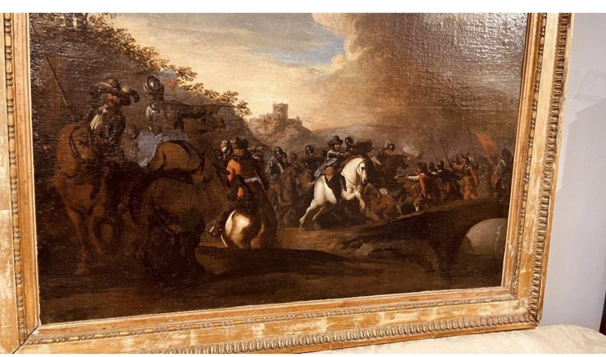 Tableau 17eme Pandolfo RESCHI ( 1643-1699 ) -photo-1