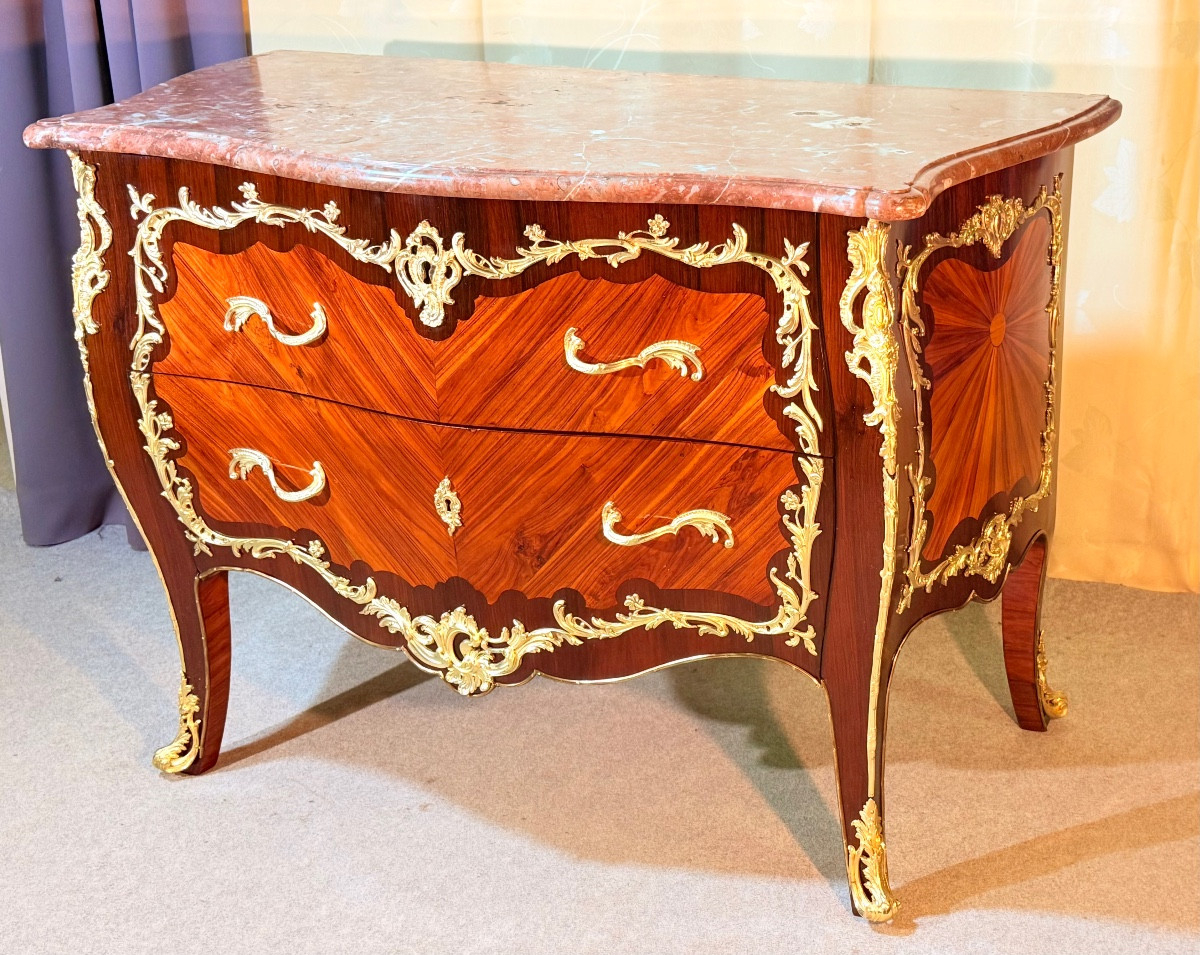 Chest Of Drawers Signed François Linke (1855-1946) 19th Century -photo-8