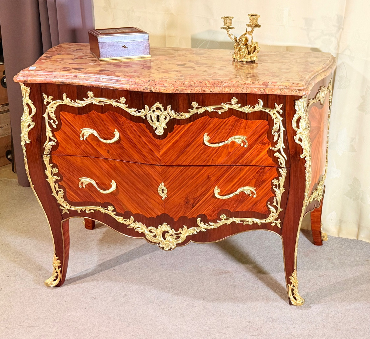 Chest Of Drawers Signed François Linke (1855-1946) 19th Century -photo-8