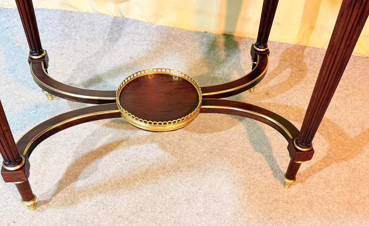 Table de Salon Louis XVI en Acajou , Époque XIXe -photo-3