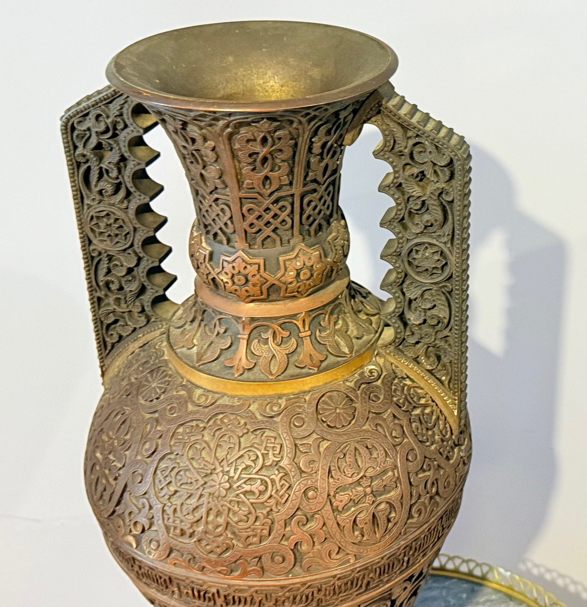Hispano-moorish Vase, Signed Oudry Léopold, -photo-3