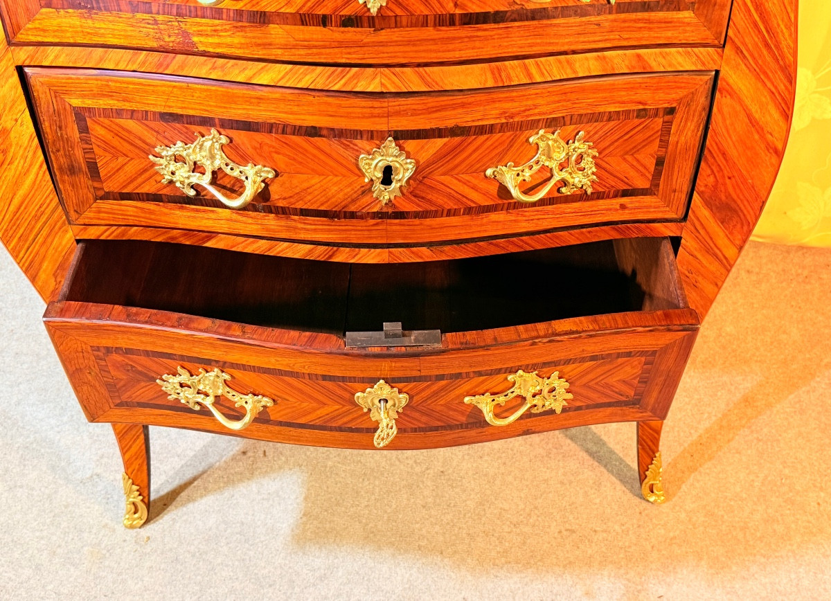 Commode Louis XV , Époque XVIIIe Siècle -photo-2