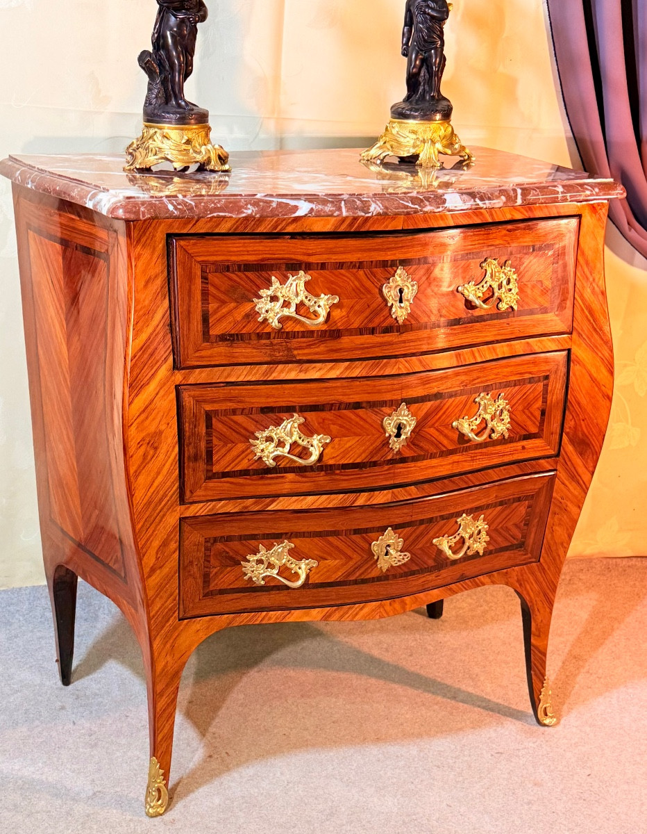 Commode Louis XV , Époque XVIIIe Siècle -photo-1