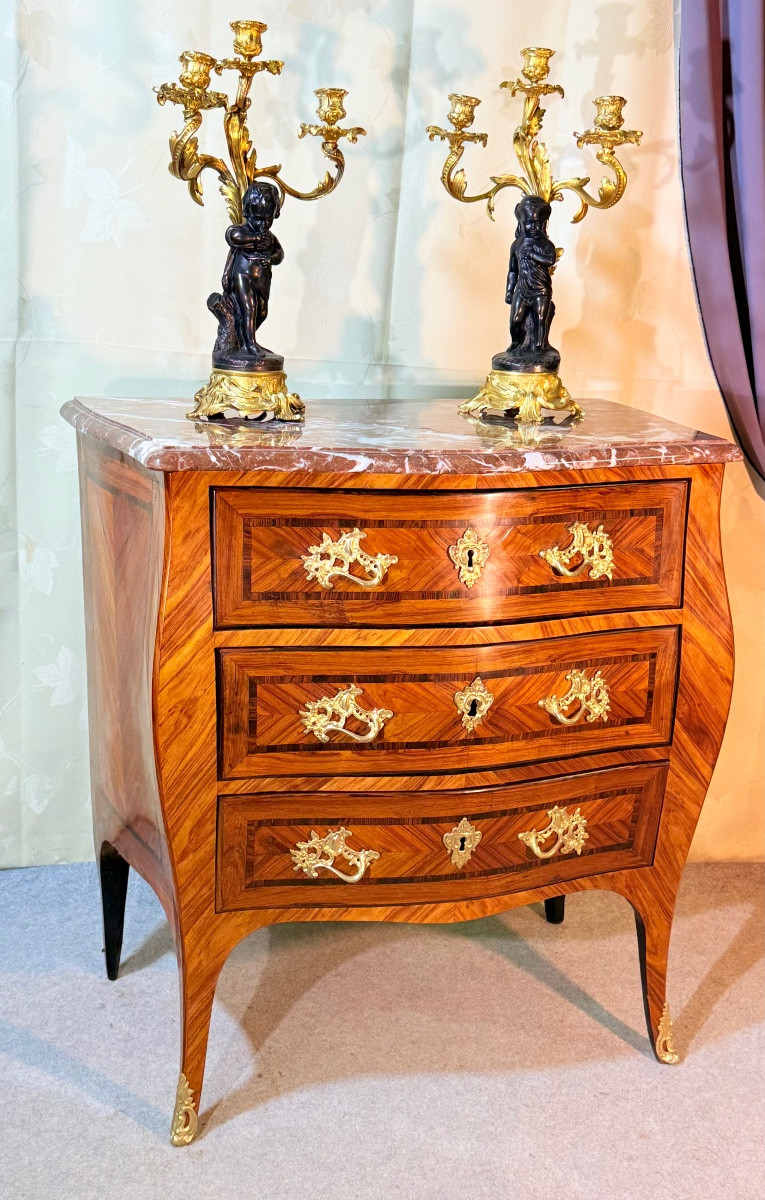 Commode Louis XV , Époque XVIIIe Siècle 