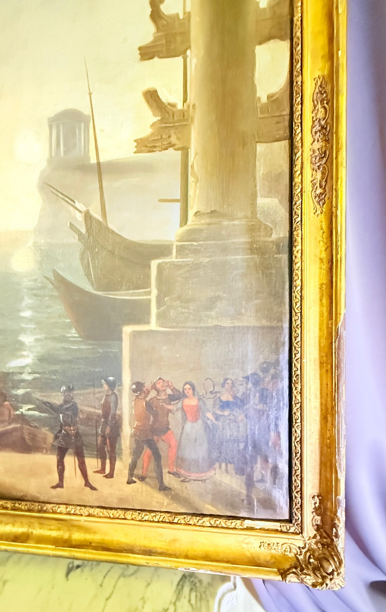 École Espagnole  XVIIIe , Tableau 182 CM x 124 CM ,-photo-2