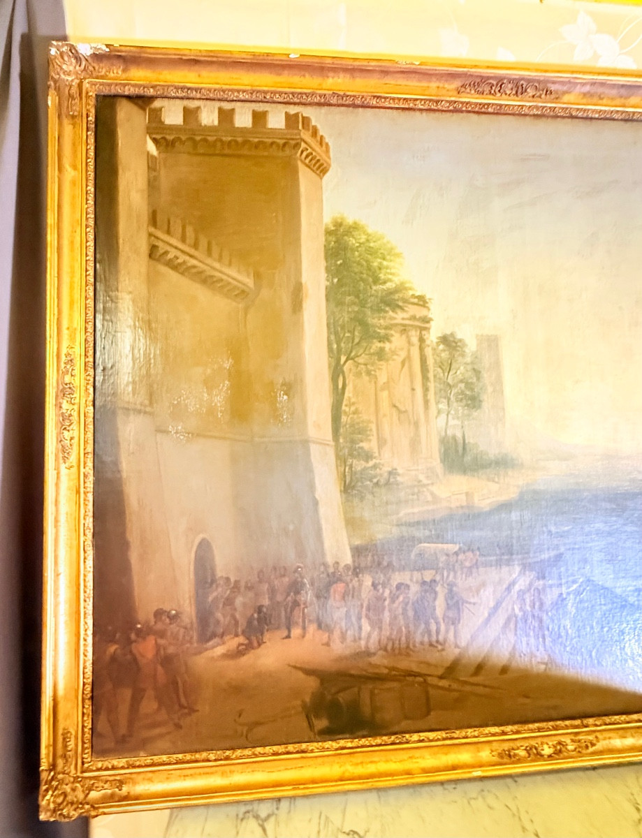 École Espagnole  XVIIIe , Tableau 182 CM x 124 CM ,-photo-3