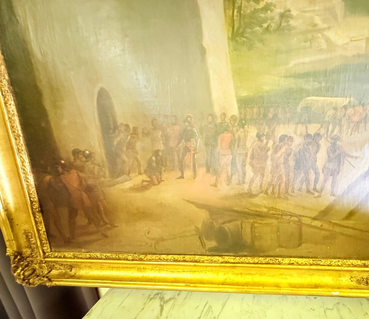 École Espagnole  XVIIIe , Tableau 182 CM x 124 CM ,-photo-2
