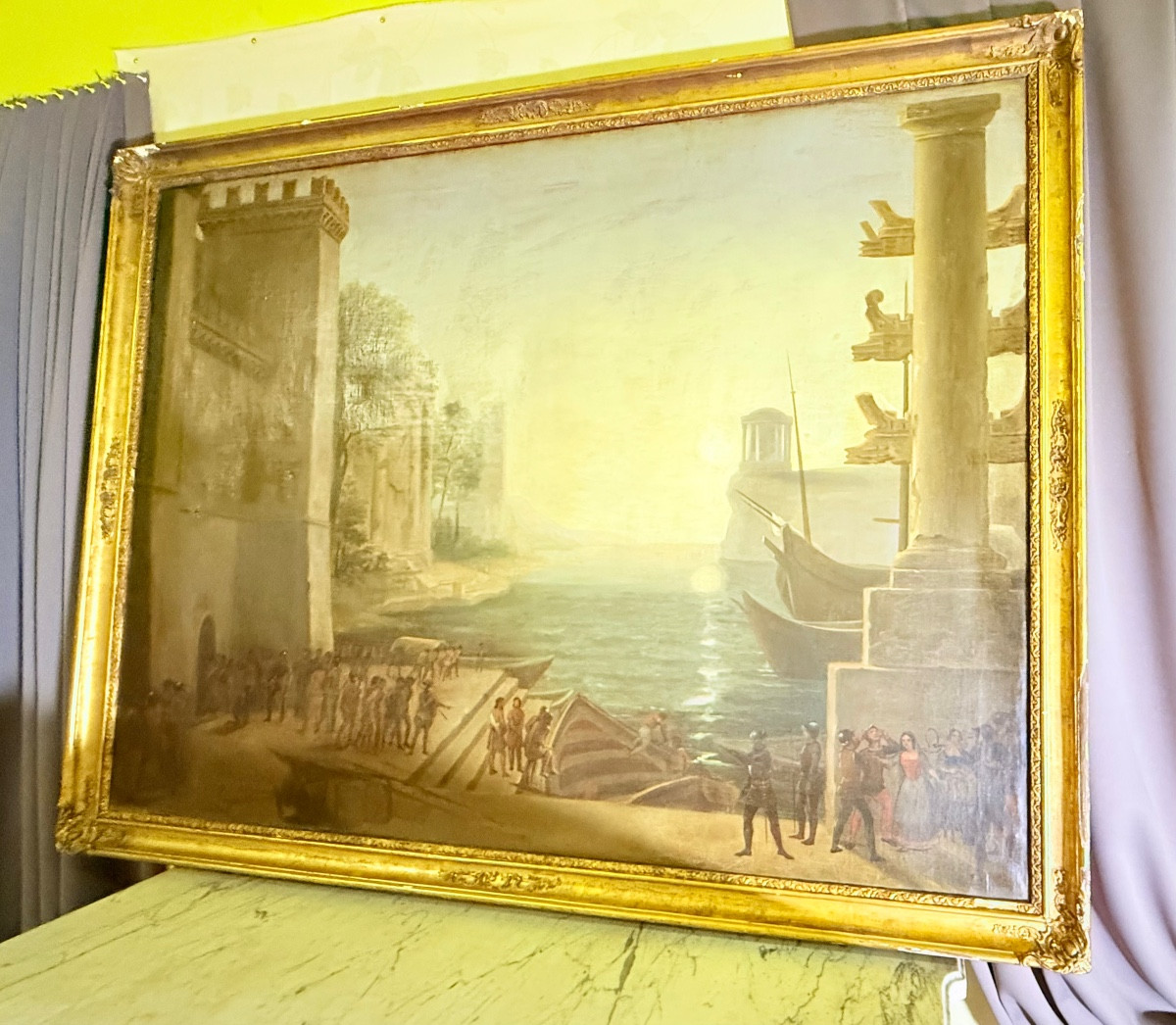 École Espagnole  XVIIIe , Tableau 182 CM x 124 CM ,-photo-7
