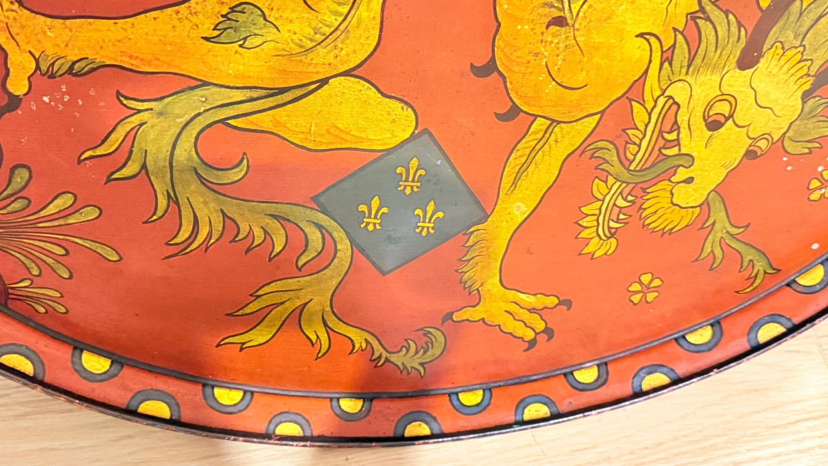 Plateau en Tôle Peinte : 67 cm x 52 cm-photo-2