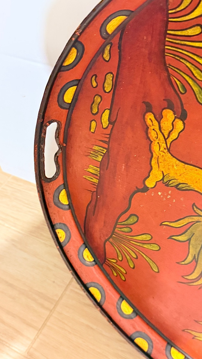 Plateau en Tôle Peinte : 67 cm x 52 cm-photo-1