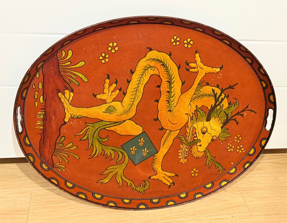 Plateau en Tôle Peinte : 67 cm x 52 cm-photo-3