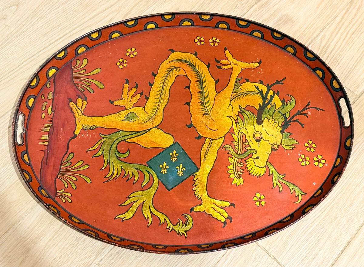 Plateau en Tôle Peinte : 67 cm x 52 cm-photo-6