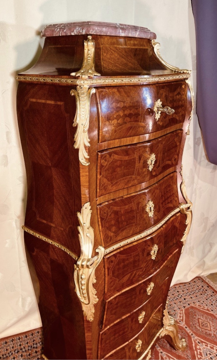 Louis XV Chest Of Drawers, 19th Century -photo-5