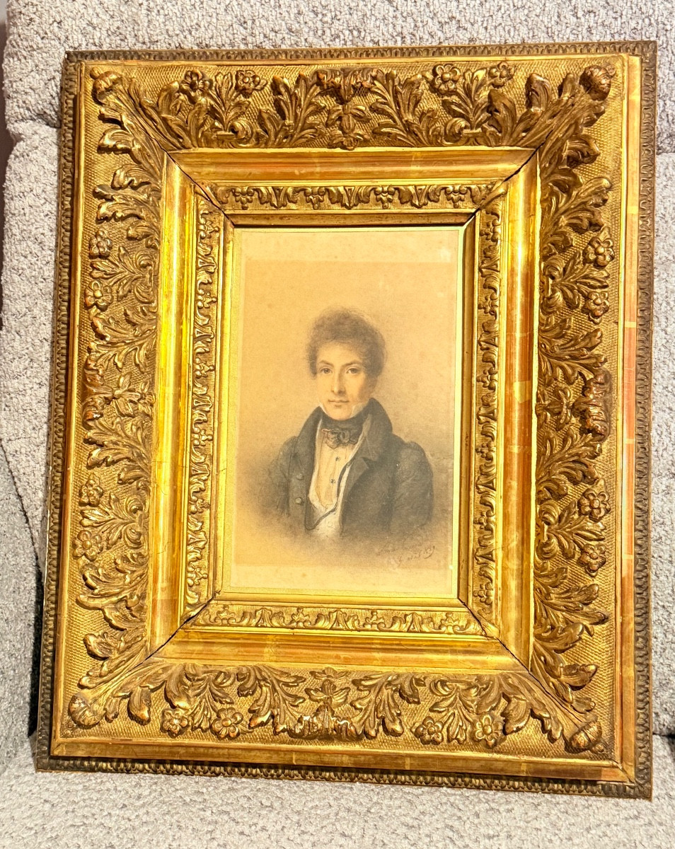 Framed Watercolor, Signed, Dated 1829