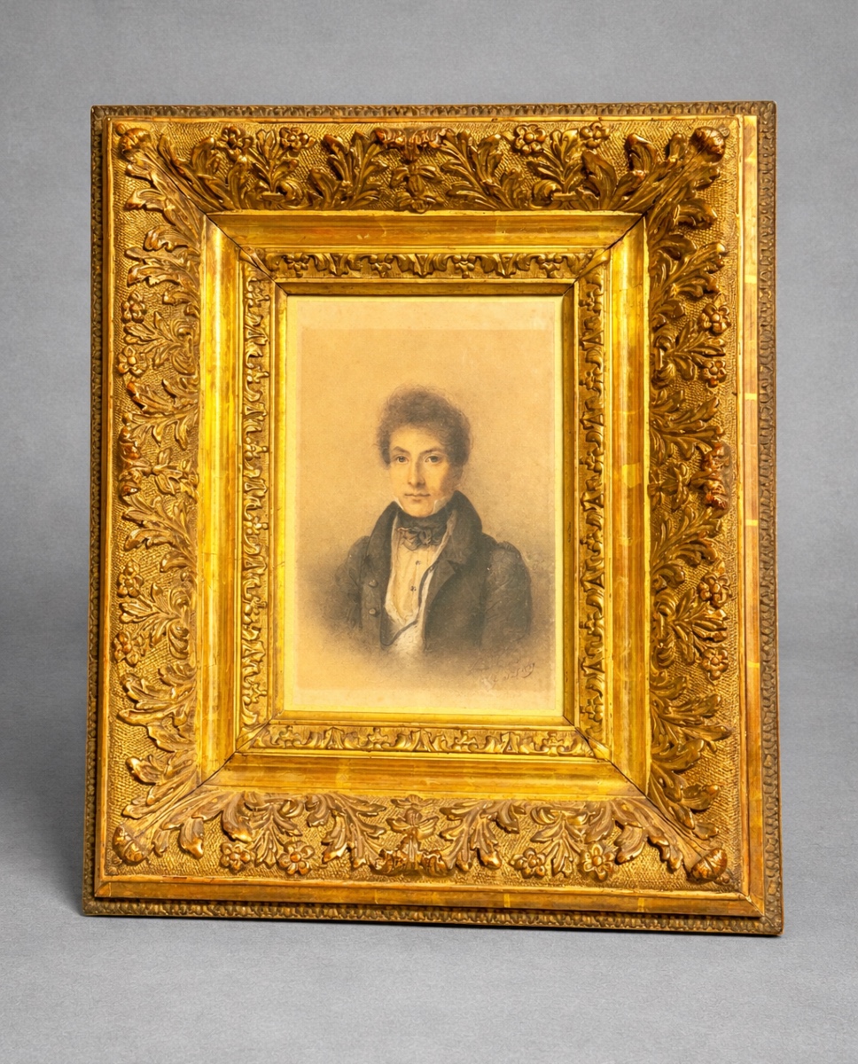 Aquarelle Encadrée ,  Signée , datée 1829