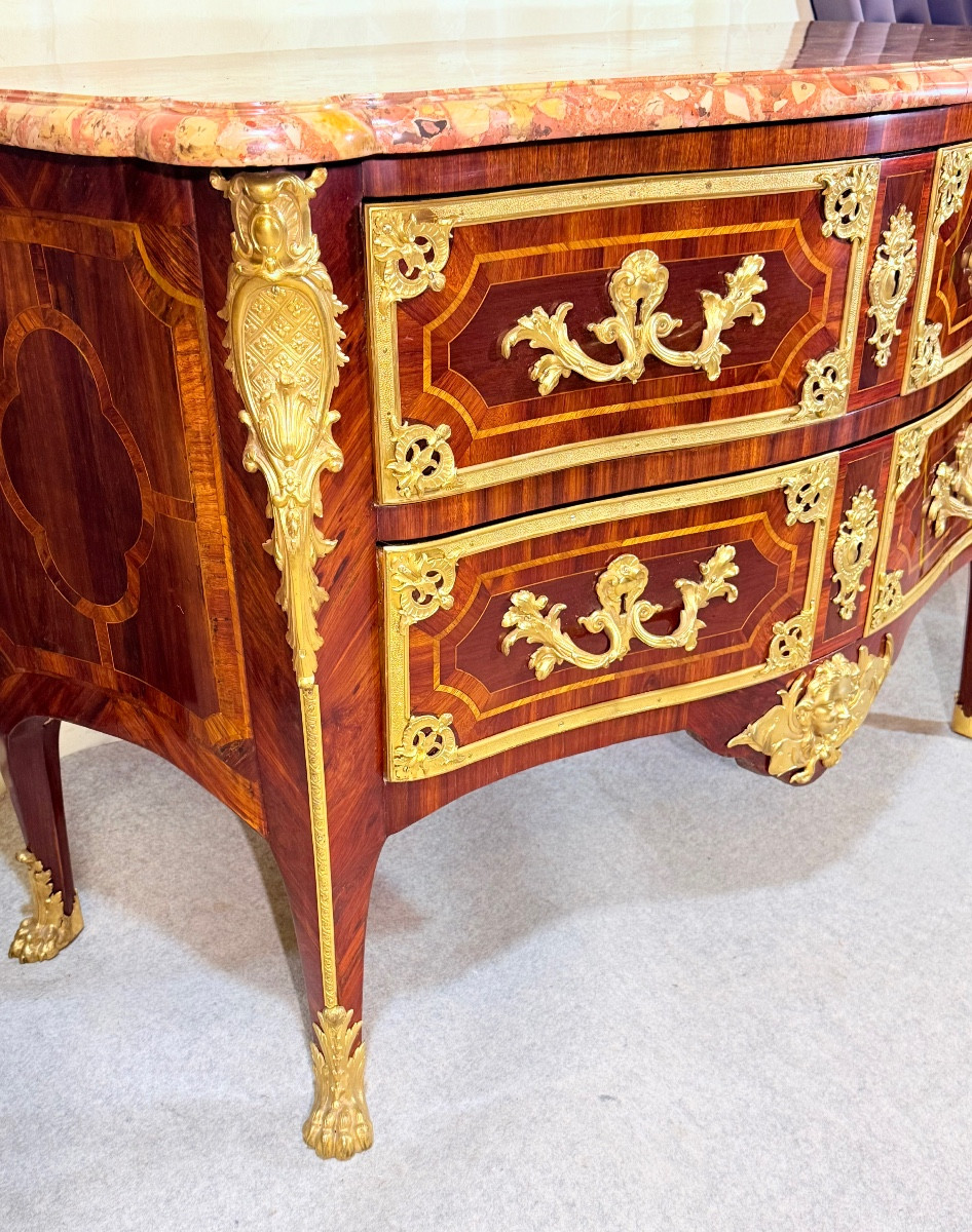 Commode Régence , Dite à la Cressent , vers 1720 , début XVIIIe -photo-2