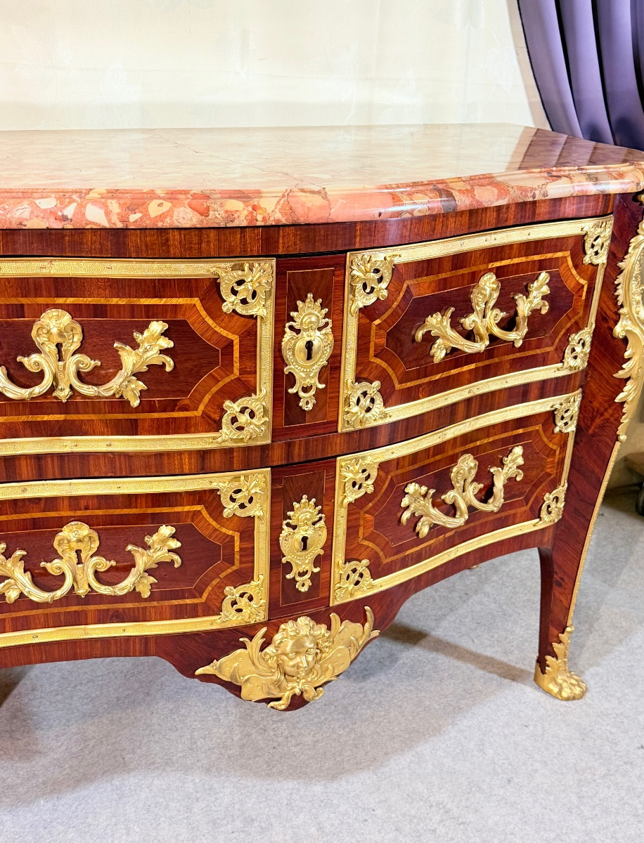 Commode Régence , Dite à la Cressent , vers 1720 , début XVIIIe -photo-3