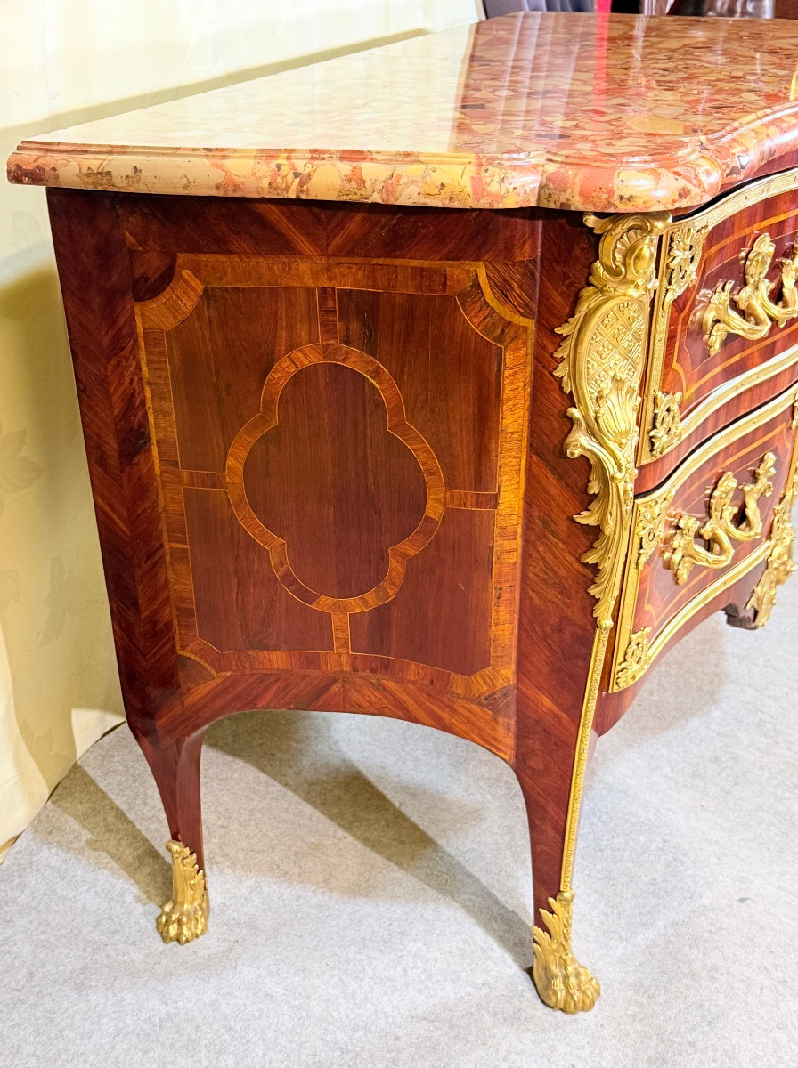Commode Régence , Dite à la Cressent , vers 1720 , début XVIIIe -photo-1